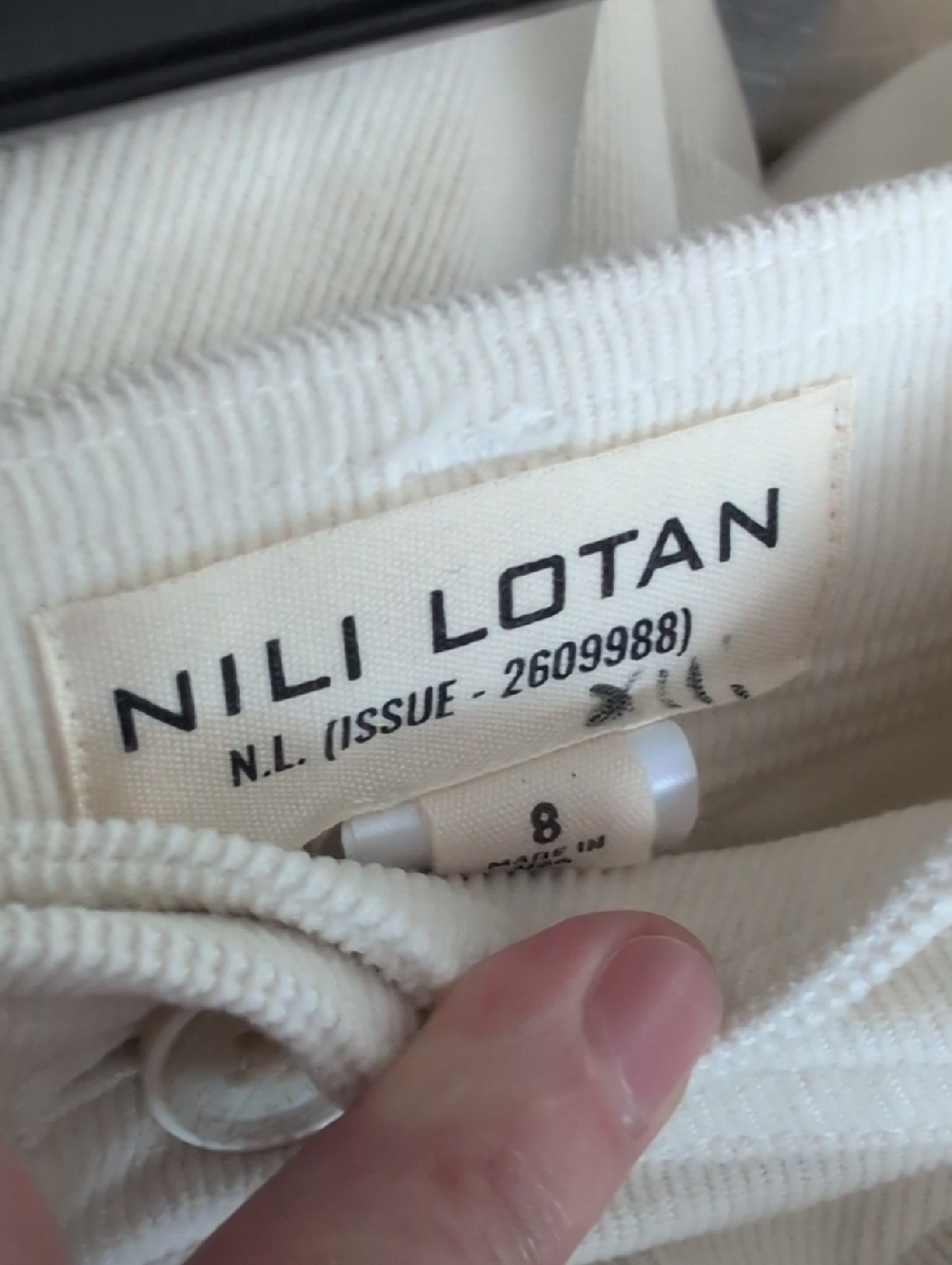 NILI LOTAN Megan cotton-blend corduroy wide-leg pants - Picture 8 of 8